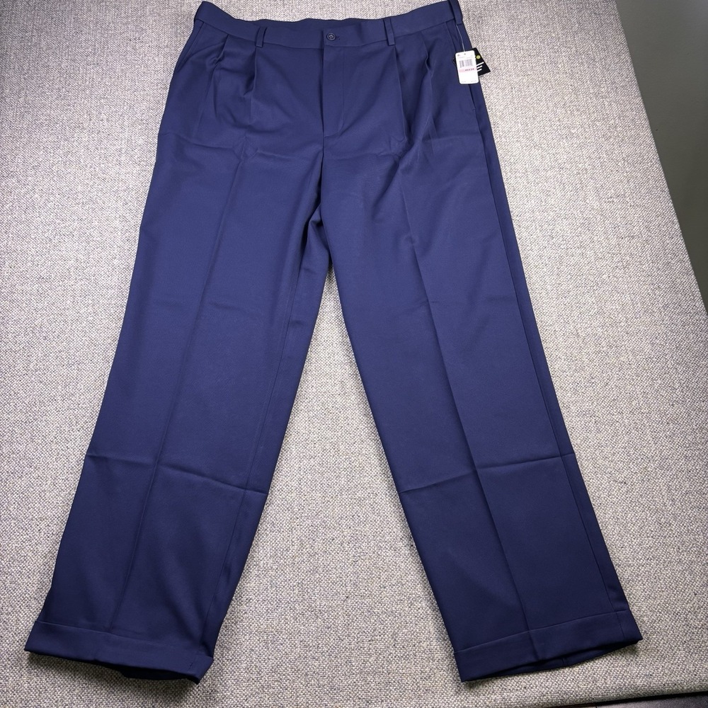 PGA Tour Mens Golf Pants Sz 40x34 Stretch Performance Flat Front